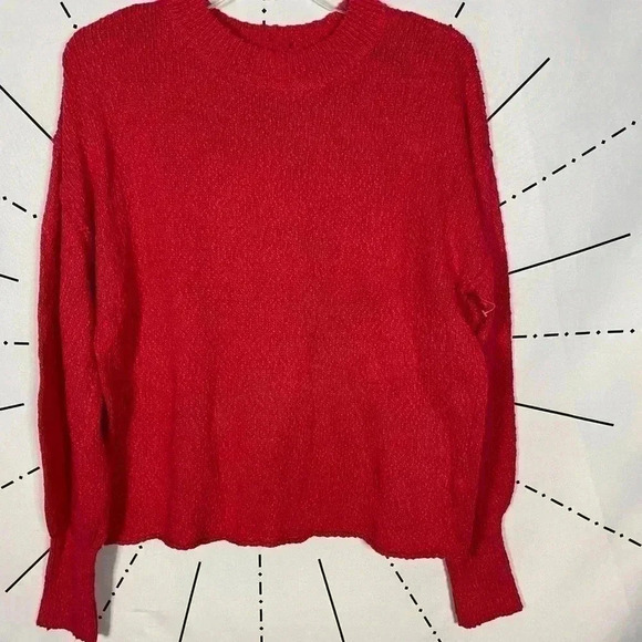 Abound Nordstrom Hot Pink Meadow Drop Shoulder Sweater - Picture 2 of 6